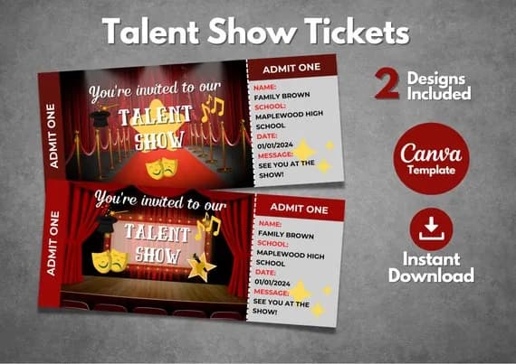 Wzory biletów do teatru – stwórz wyjątkowe zaproszenia na wydarzenia Wzory biletów do teatru – stwórz wyjątkowe zaproszenia na wydarzenia